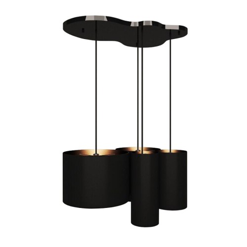 Подвесной светильник с абажуром Baruss Molecule BS304/4H